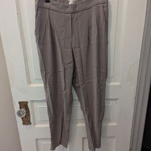 Babaton Gray Elastic Waist Trousers